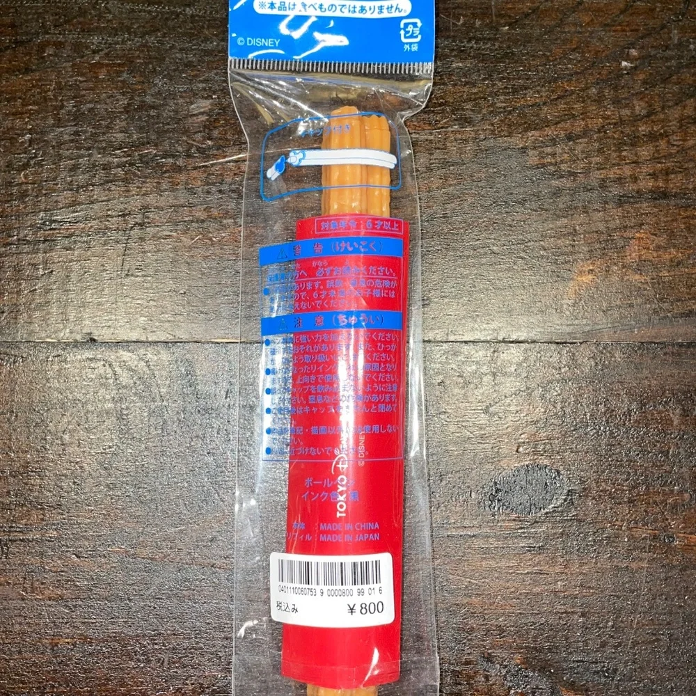 Tokyo Disney Resort Limited Mickey Park Food Churro‎ Ballpoint Pen Black Japan